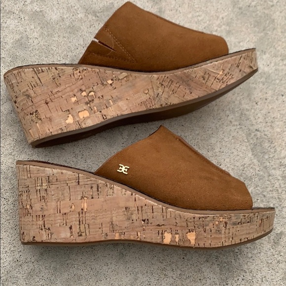 💚Sam Edelman Ranger Cork Wedge Platform Size 8.5 - Picture 3 of 8